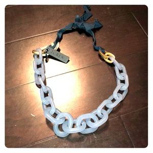 J Crew Blue Chunky Necklace